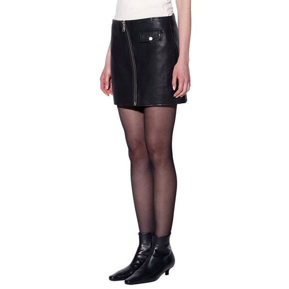 Walter Baker Womens  Josephine Leather Skirt - Picture 3 of 4